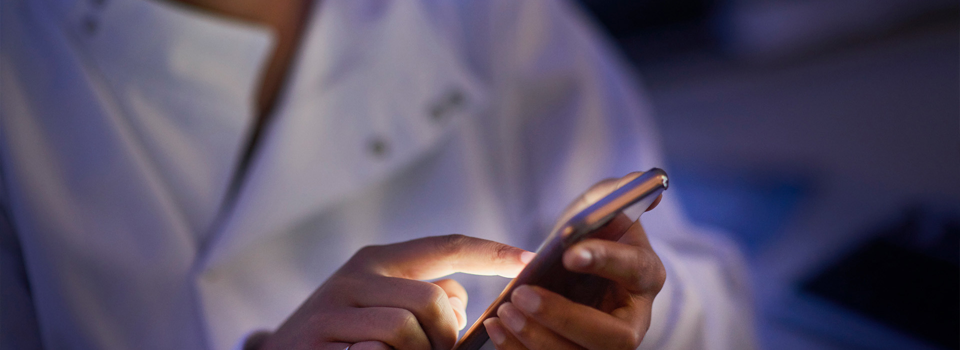 Scientist With Phone